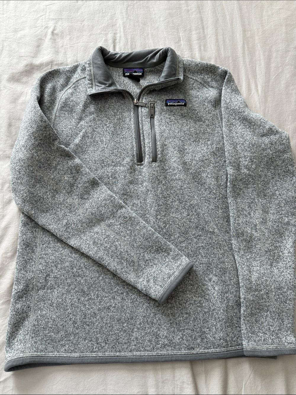 Patagonia Men’s Gray Quarter-Zip Fleece Pullover